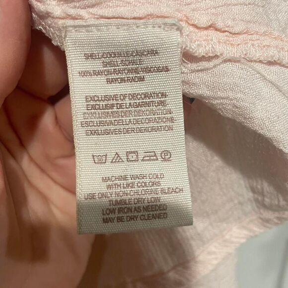 Free People Journey Horizon Embroidered Midi Maxi Dress Baby Pink Size 6 Coverup - Picture 8 of 8